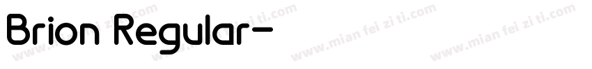 Brion Regular字体转换